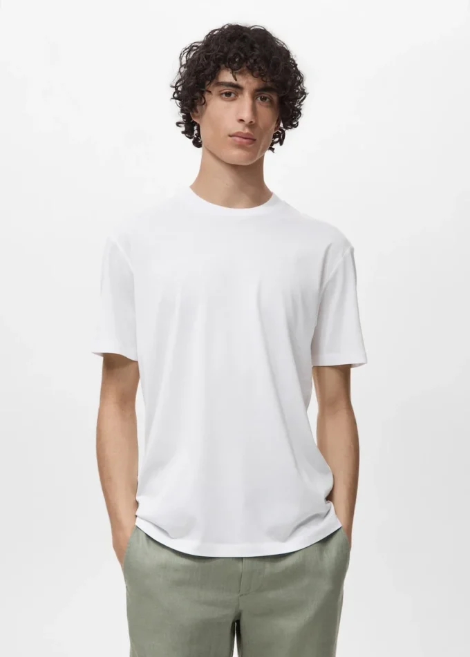 T-shirt 100% cotone vestibilità regolare T-shirt 100% cotone vestibilità regolare