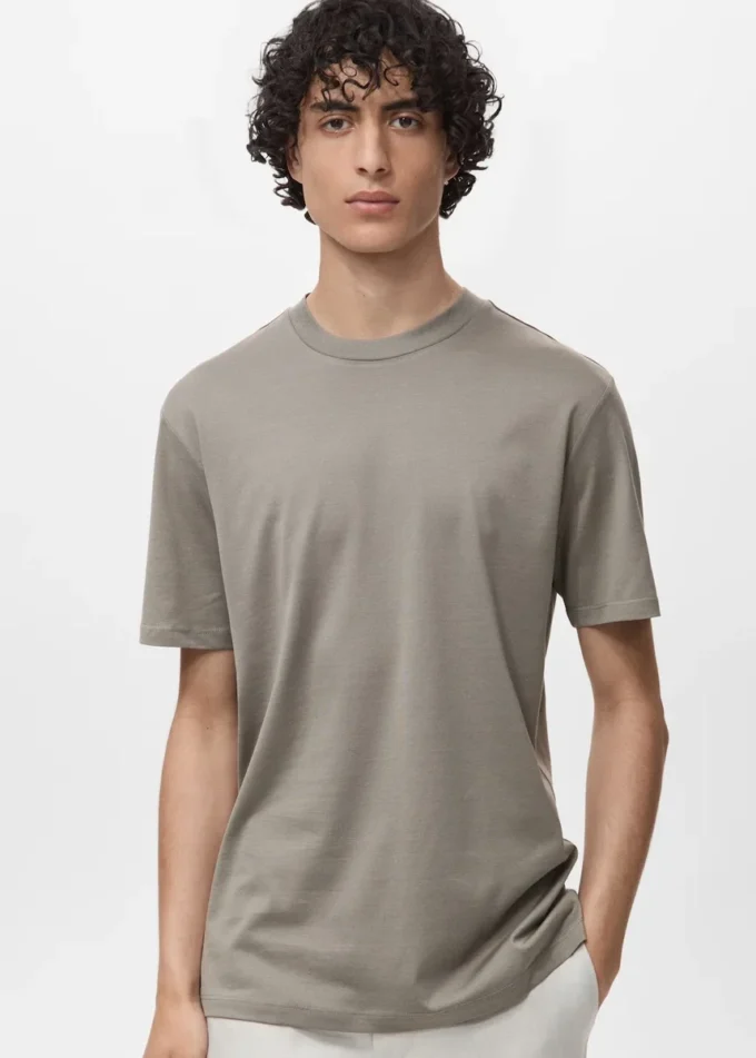 T-shirt 100% cotone vestibilità regolare T-shirt 100% cotone vestibilità regolare