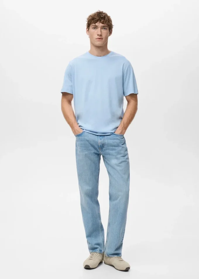 T-shirt 100% cotone vestibilità regolare T-shirt 100% cotone vestibilità regolare