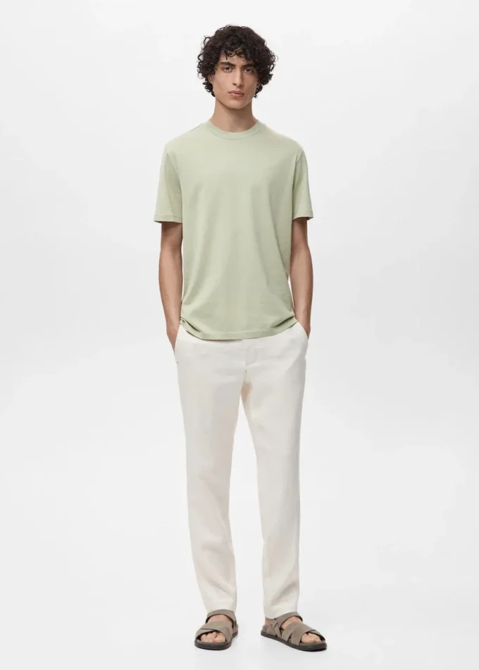 T-shirt 100% cotone vestibilità regolare T-shirt 100% cotone vestibilità regolare