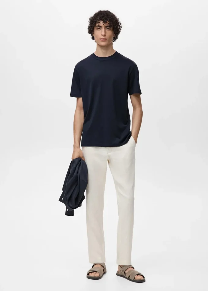 T-shirt 100% cotone vestibilità regolare T-shirt 100% cotone vestibilità regolare