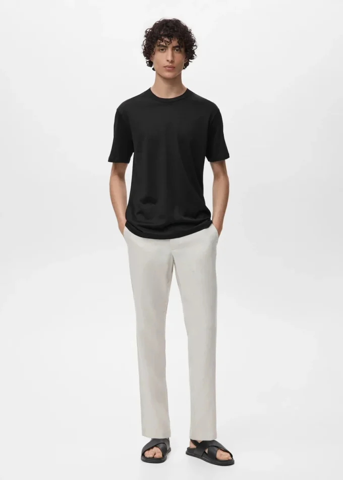 T-shirt 100% cotone vestibilità regolare T-shirt 100% cotone vestibilità regolare