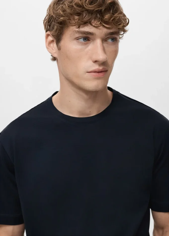 T-shirt 100% cotone vestibilità regolare T-shirt 100% cotone vestibilità regolare