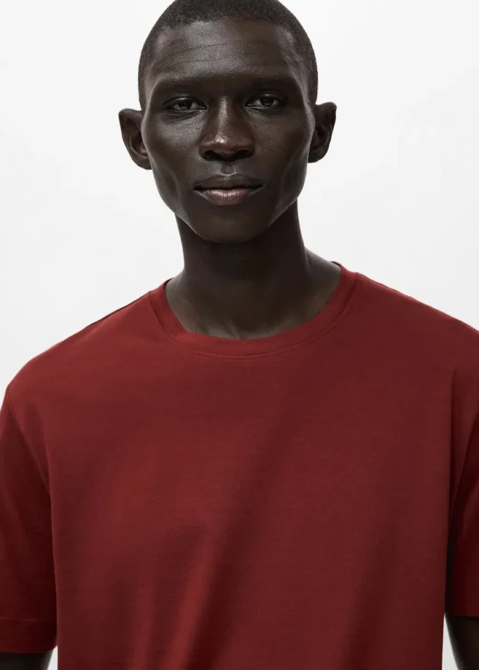 T-shirt 100% cotone vestibilità regolare T-shirt 100% cotone vestibilità regolare