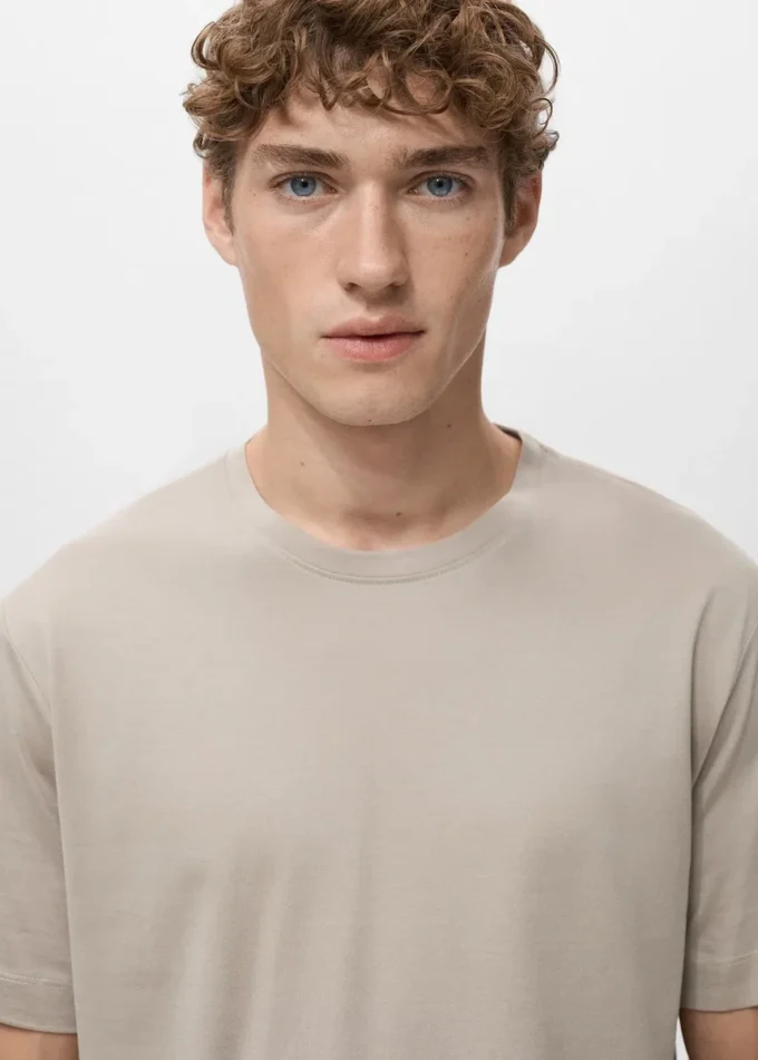 T-shirt 100% cotone vestibilità regolare T-shirt 100% cotone vestibilità regolare