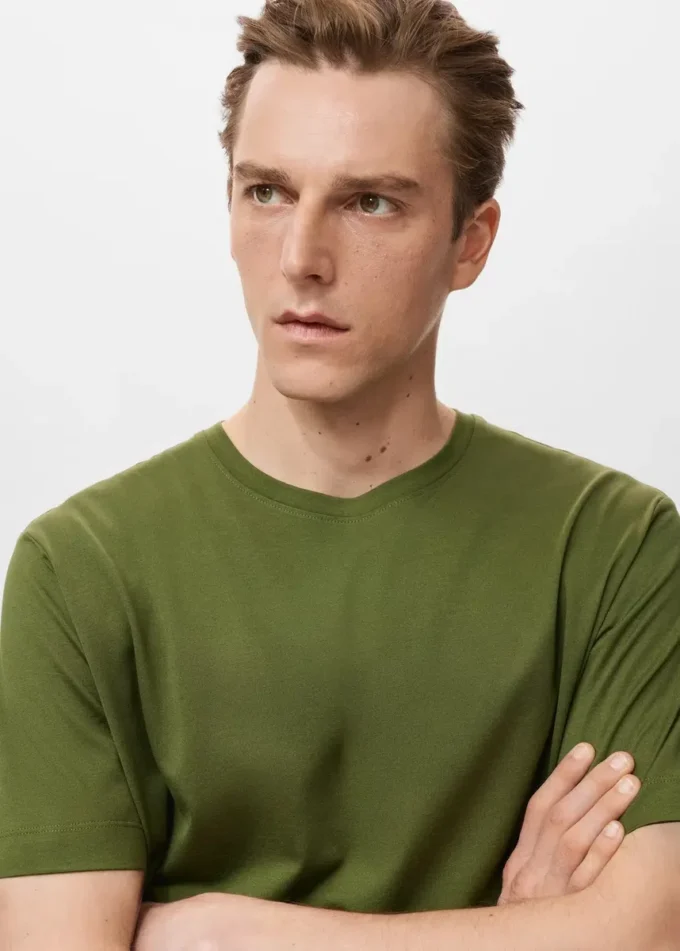 T-shirt 100% cotone vestibilità regolare T-shirt 100% cotone vestibilità regolare