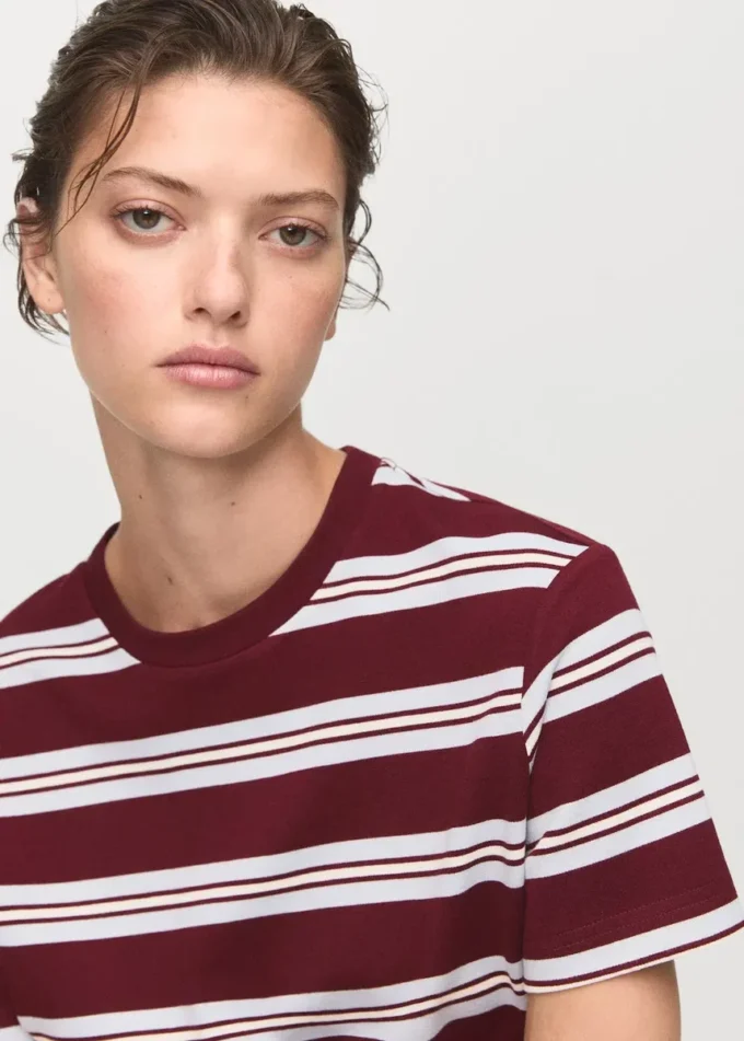 T-shirt a maniche corte a righe T-shirt a maniche corte a righe