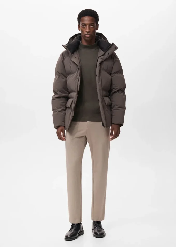 T-shirt a maniche lunghe con collo alla coreana T-shirt a maniche lunghe con collo alla coreana