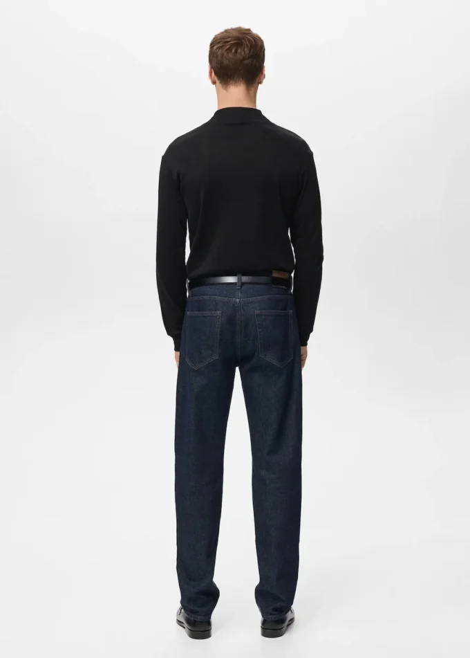 T-shirt a maniche lunghe con collo alla coreana T-shirt a maniche lunghe con collo alla coreana