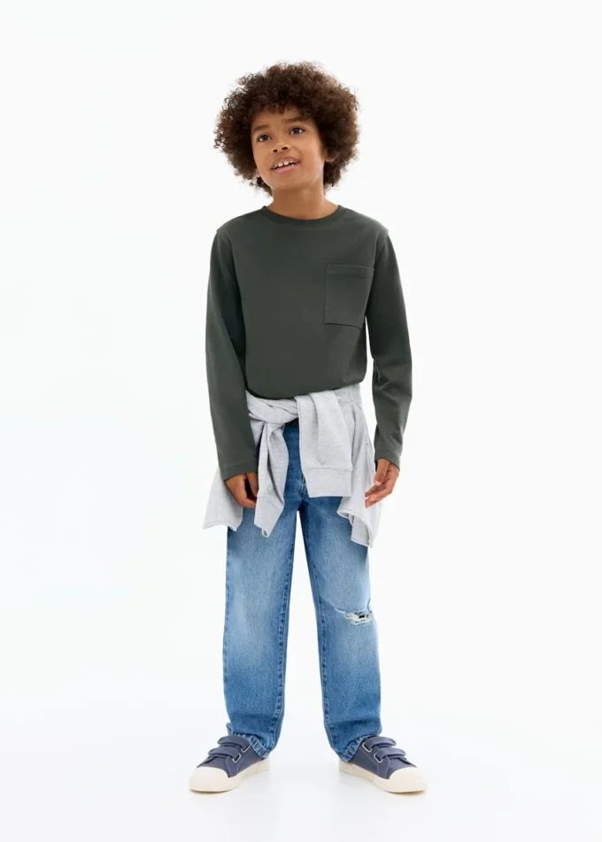 T-shirt a maniche lunghe con tasca T-shirt a maniche lunghe con tasca