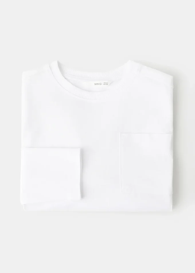 T-shirt a maniche lunghe con tasca T-shirt a maniche lunghe con tasca