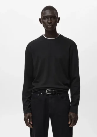 T-shirt a maniche lunghe e vestibilità regolare