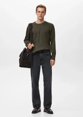 T-shirt a maniche lunghe e vestibilità regolare