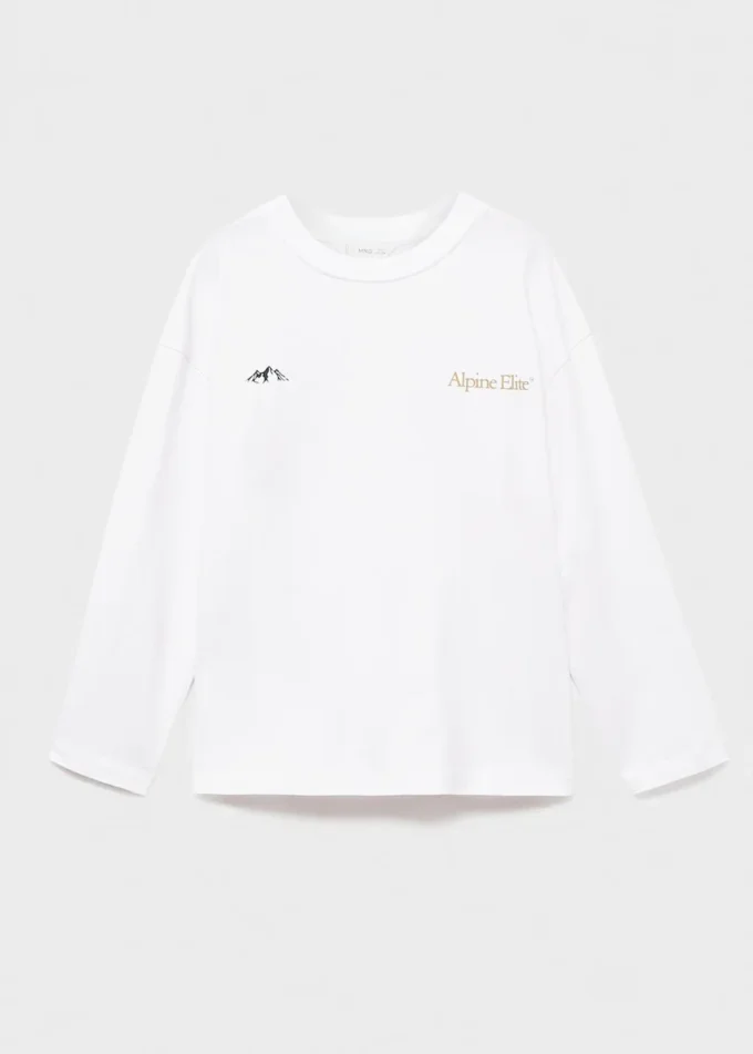 T-shirt a maniche lunghe stampata T-shirt a maniche lunghe stampata