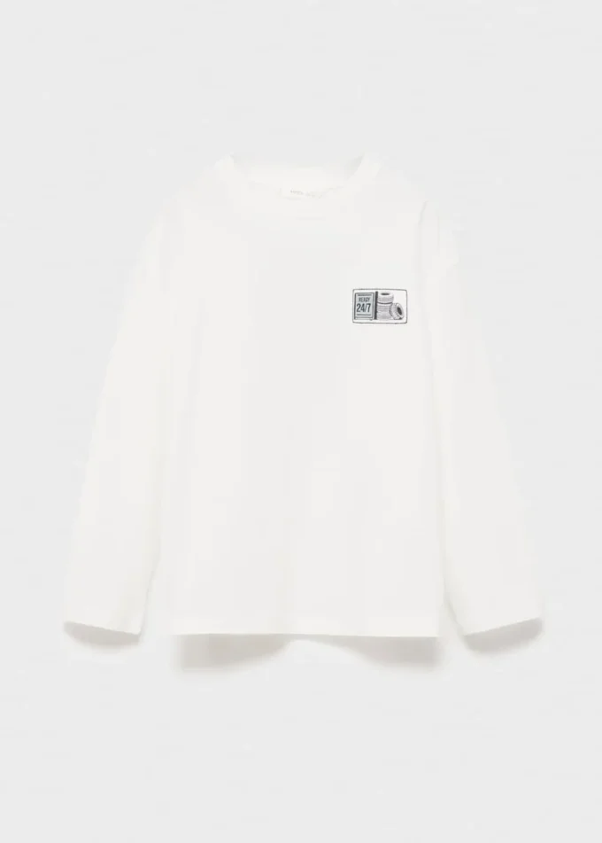 T-shirt a maniche lunghe stampata T-shirt a maniche lunghe stampata