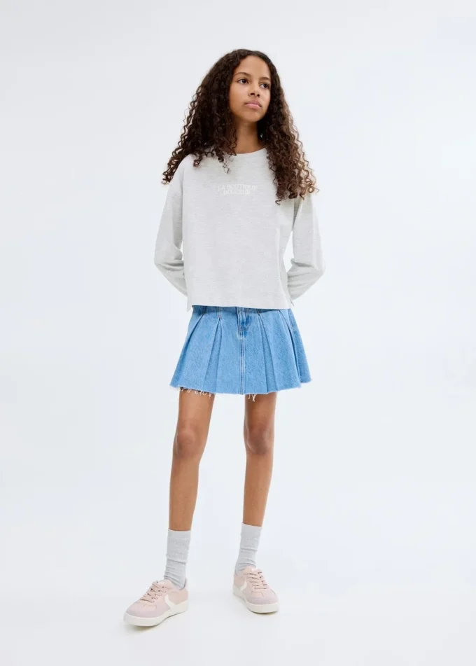 T-shirt a maniche lunghe stampata