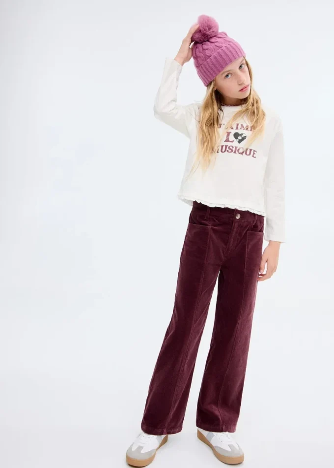 T-shirt a maniche lunghe stampata