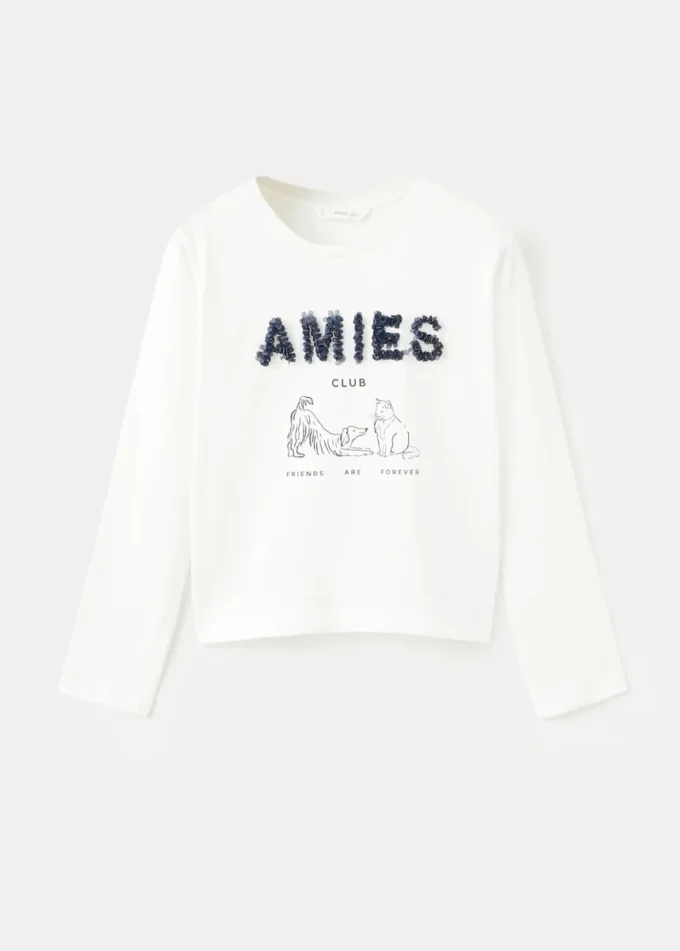 T-shirt a maniche lunghe stampata T-shirt a maniche lunghe stampata