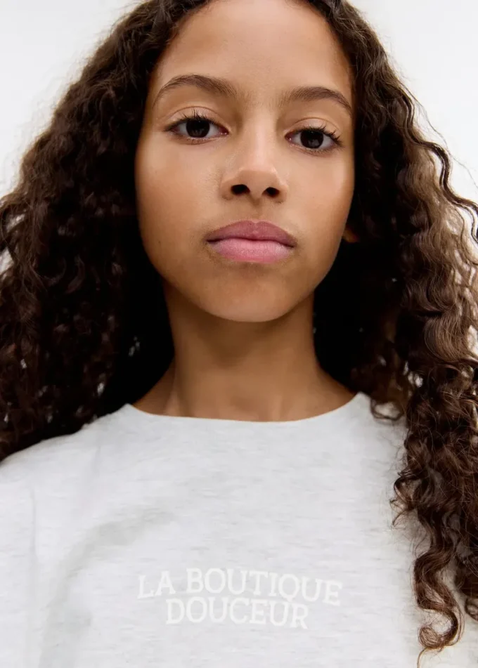 T-shirt a maniche lunghe stampata