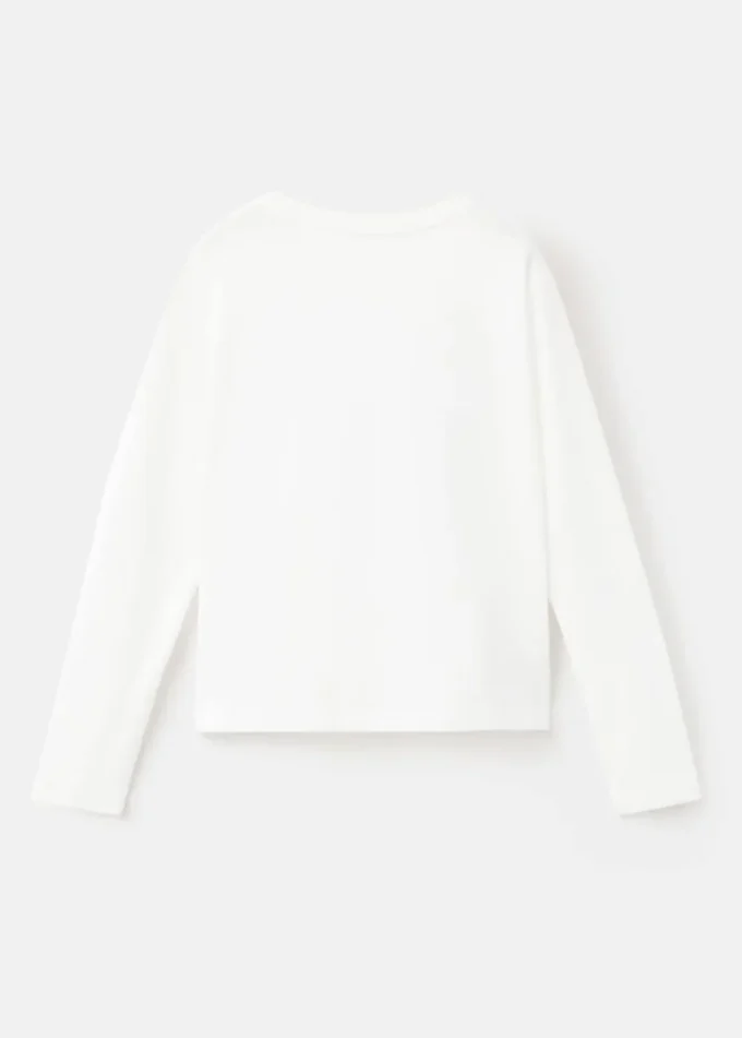 T-shirt a maniche lunghe stampata