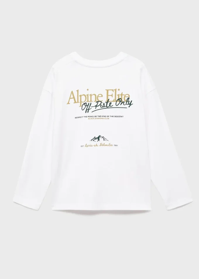 T-shirt a maniche lunghe stampata T-shirt a maniche lunghe stampata