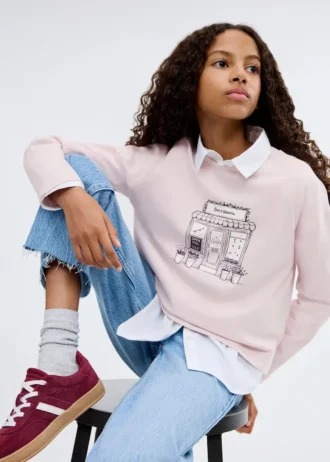 t shirt a maniche lunghe stampata mango usa 2 330x462 - T-shirt a maniche lunghe stampata MANGO USA