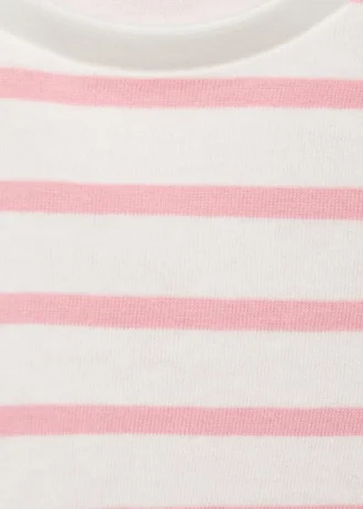 T-shirt a righe applicate