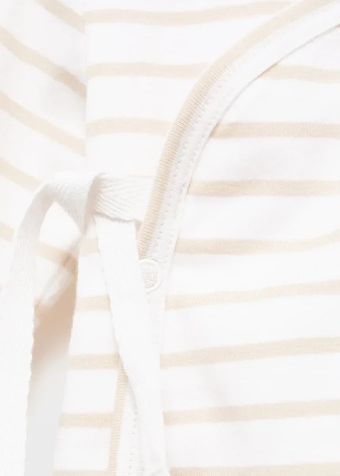 T-shirt avvolgente a righe T-shirt avvolgente a righe