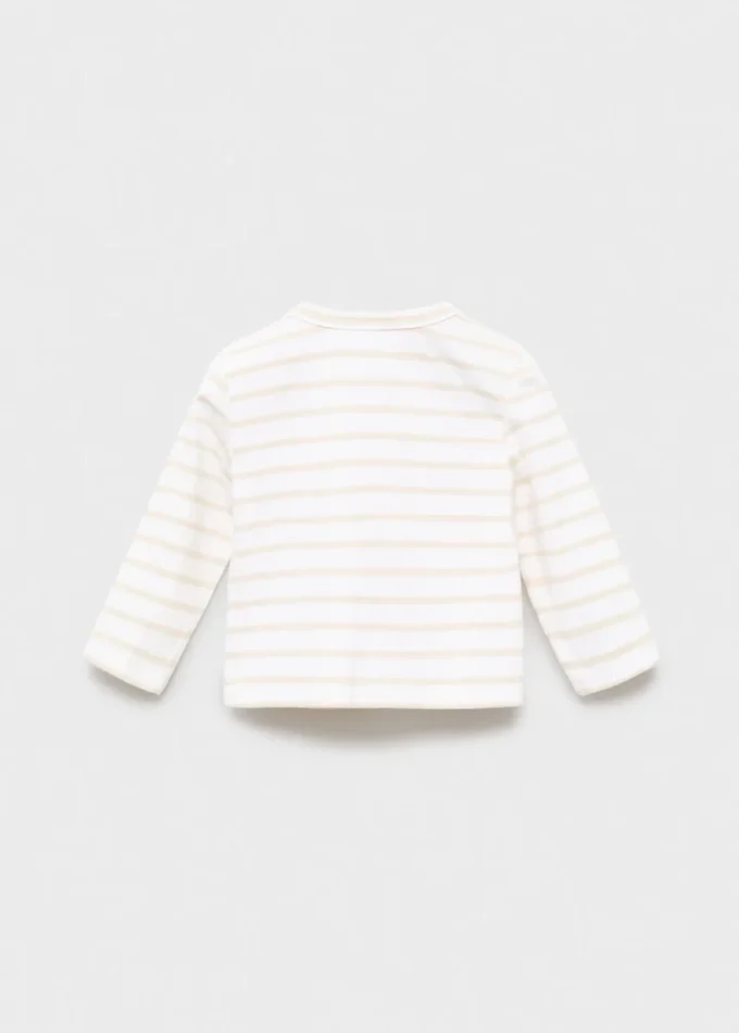 T-shirt avvolgente a righe T-shirt avvolgente a righe