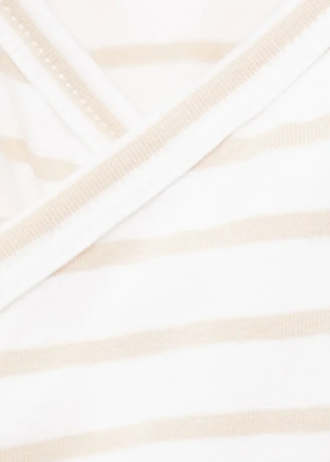 T-shirt avvolgente a righe T-shirt avvolgente a righe