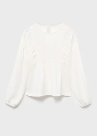 T-shirt con dettagli arricciati