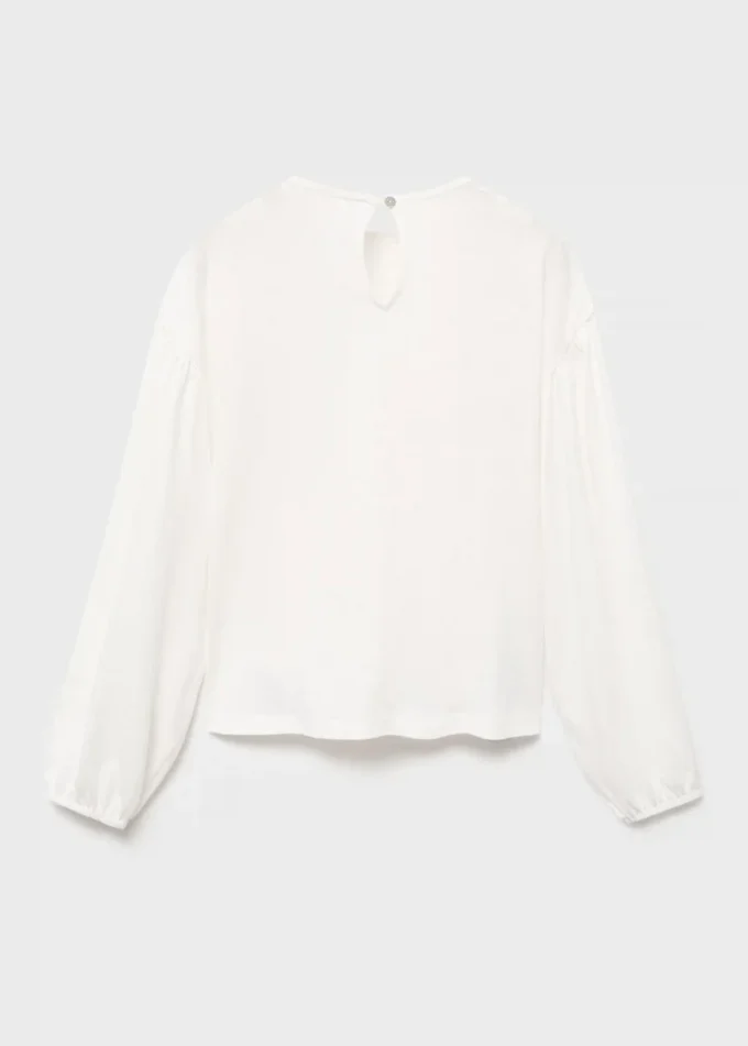 T-shirt con dettagli arricciati T-shirt con dettagli arricciati