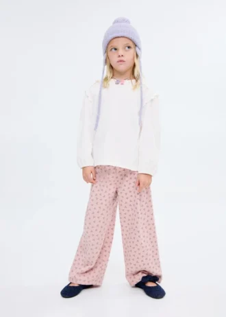 T-shirt con dettagli in pizzo