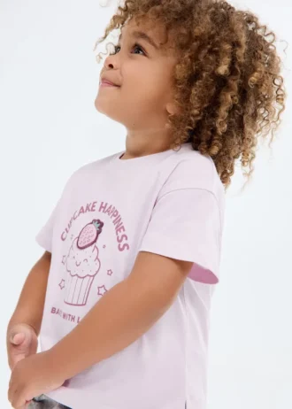 T-shirt con dettagli in rilievo