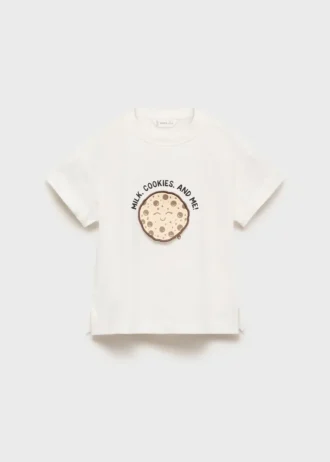 T-shirt con dettagli in rilievo