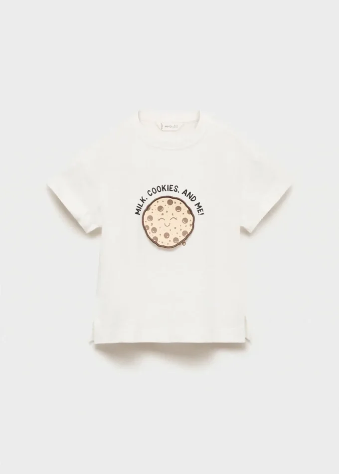 T-shirt con dettagli in rilievo T-shirt con dettagli in rilievo