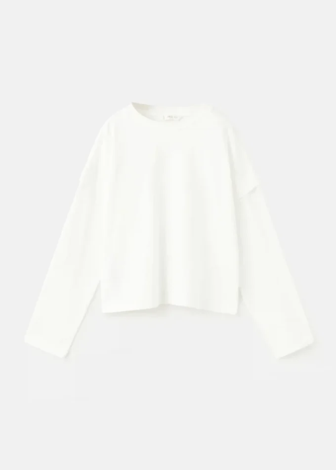 T-shirt con dettagli sulle maniche T-shirt con dettagli sulle maniche