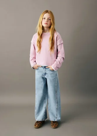 T-shirt con dettagli sulle maniche