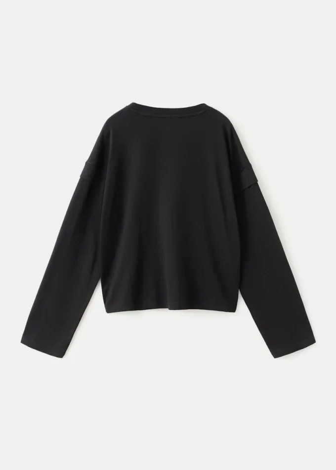 T-shirt con dettagli sulle maniche