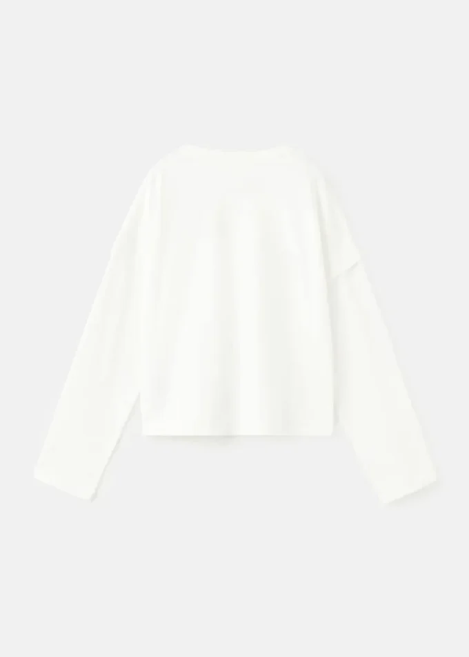 T-shirt con dettagli sulle maniche T-shirt con dettagli sulle maniche