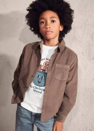 T-shirt con disegno stampato