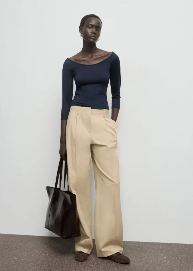 T-shirt con maniche a tre quarti