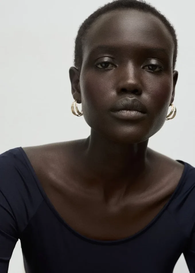 T-shirt con maniche a tre quarti