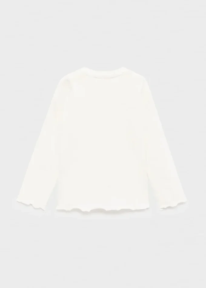 T-shirt con ricami glitterati T-shirt con ricami glitterati