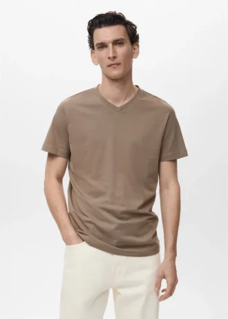 T-shirt con scollo a V