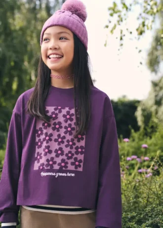 T-shirt con stampa floreale