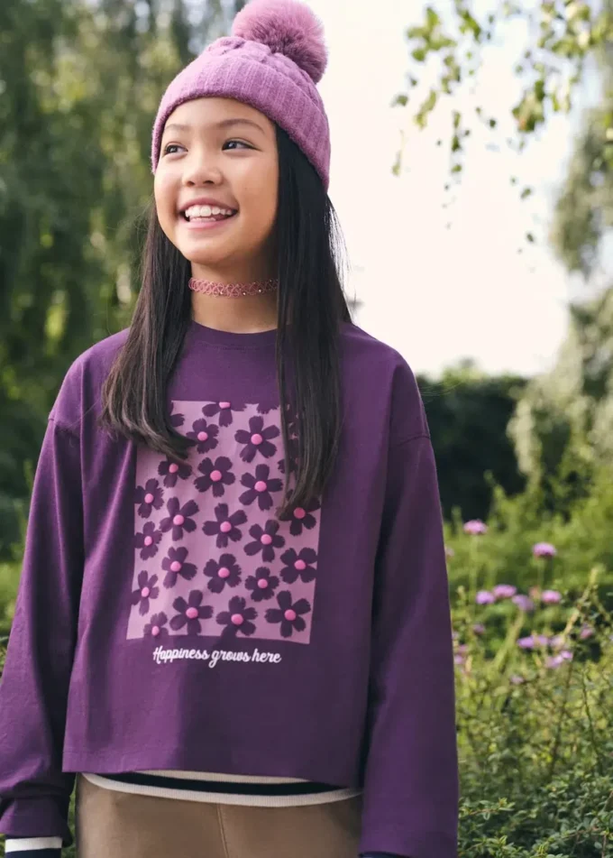 T-shirt con stampa floreale T-shirt con stampa floreale