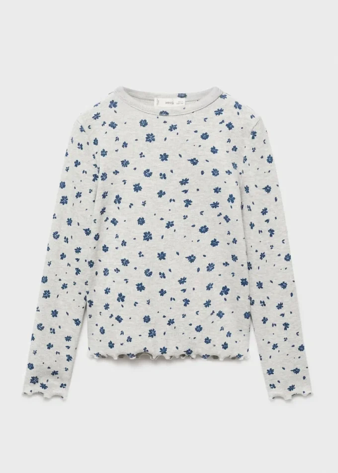 T-shirt con stampa floreale T-shirt con stampa floreale