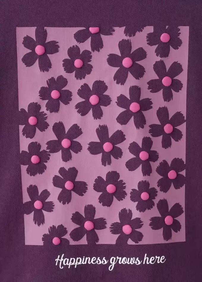 T-shirt con stampa floreale T-shirt con stampa floreale