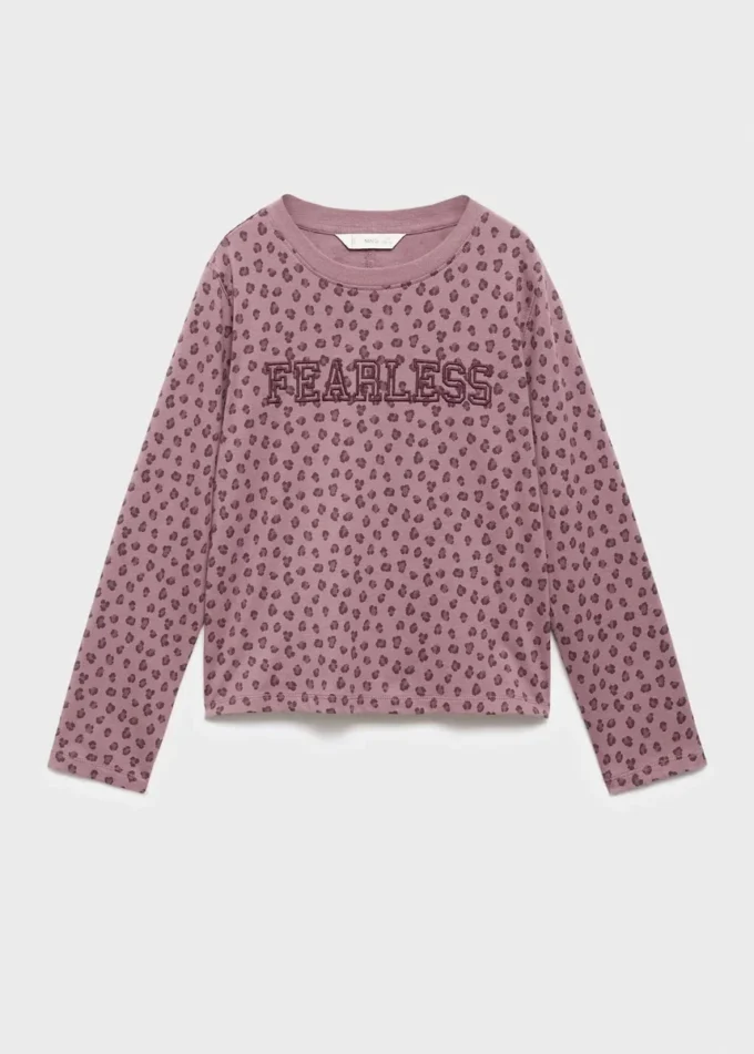 T-shirt con stampa leopardata T-shirt con stampa leopardata